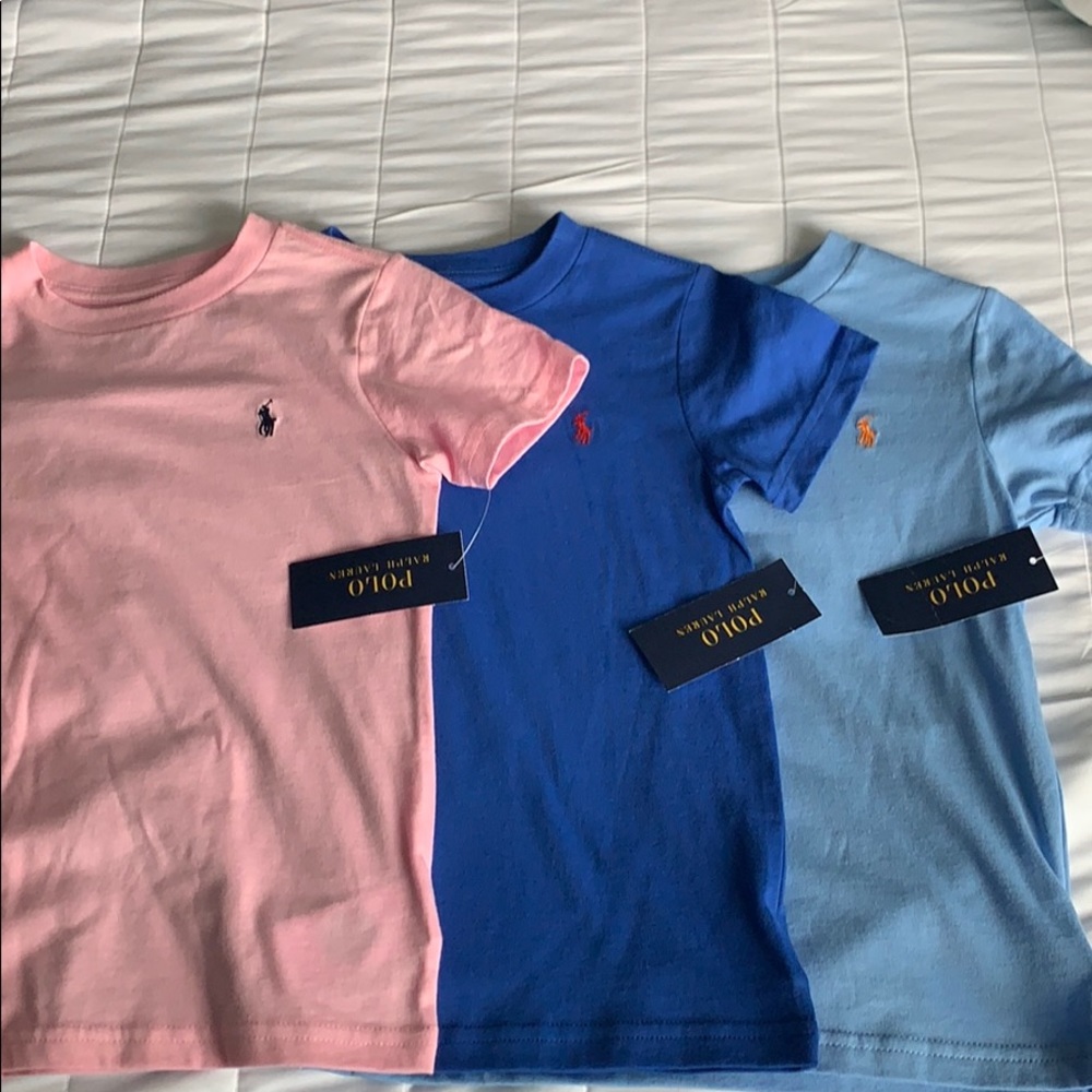 3 Polo Ralph Lauren T-shirts